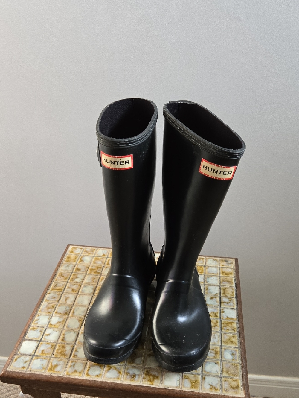 Children's Black Hunter Rainboots Size 3